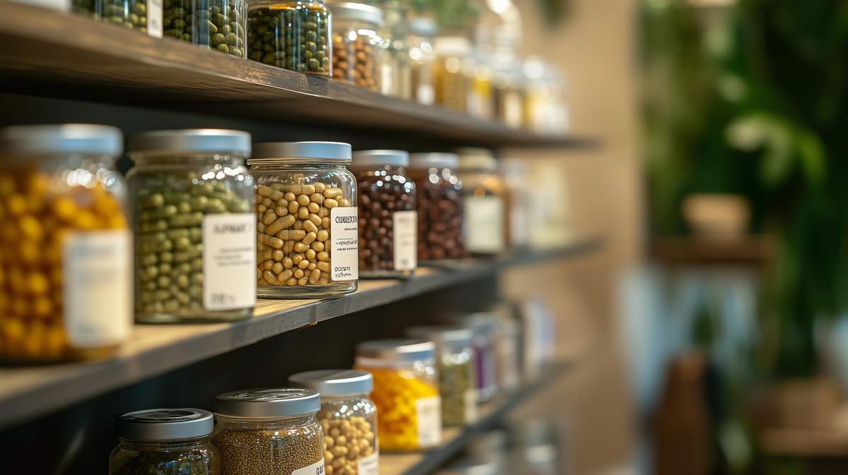 CBD en gélules dans un magasin